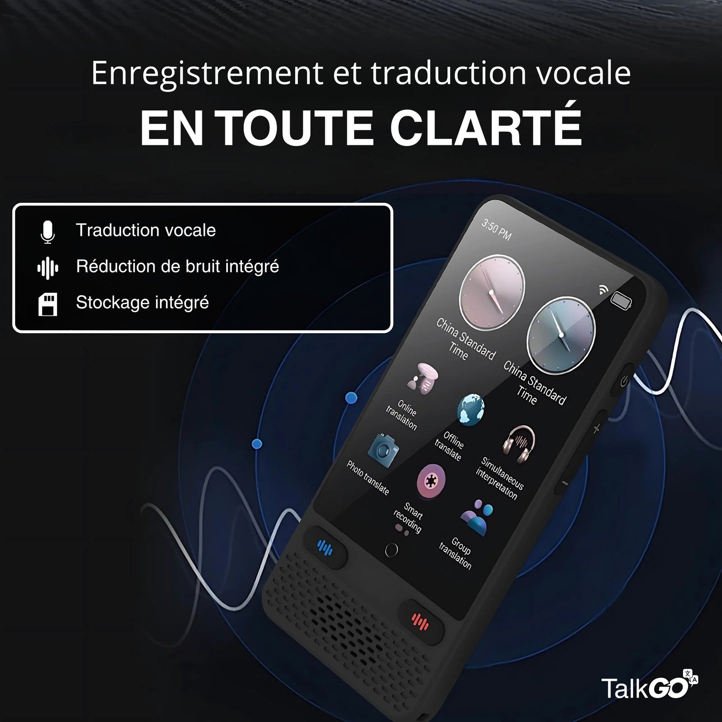TalkGO™ | Traducteur intelligent portable