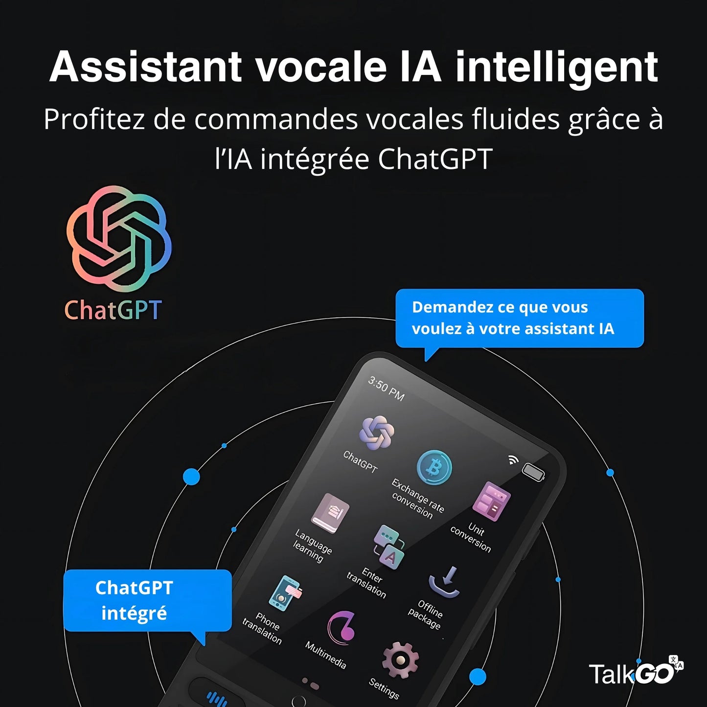 TalkGO™ | Traducteur intelligent portable