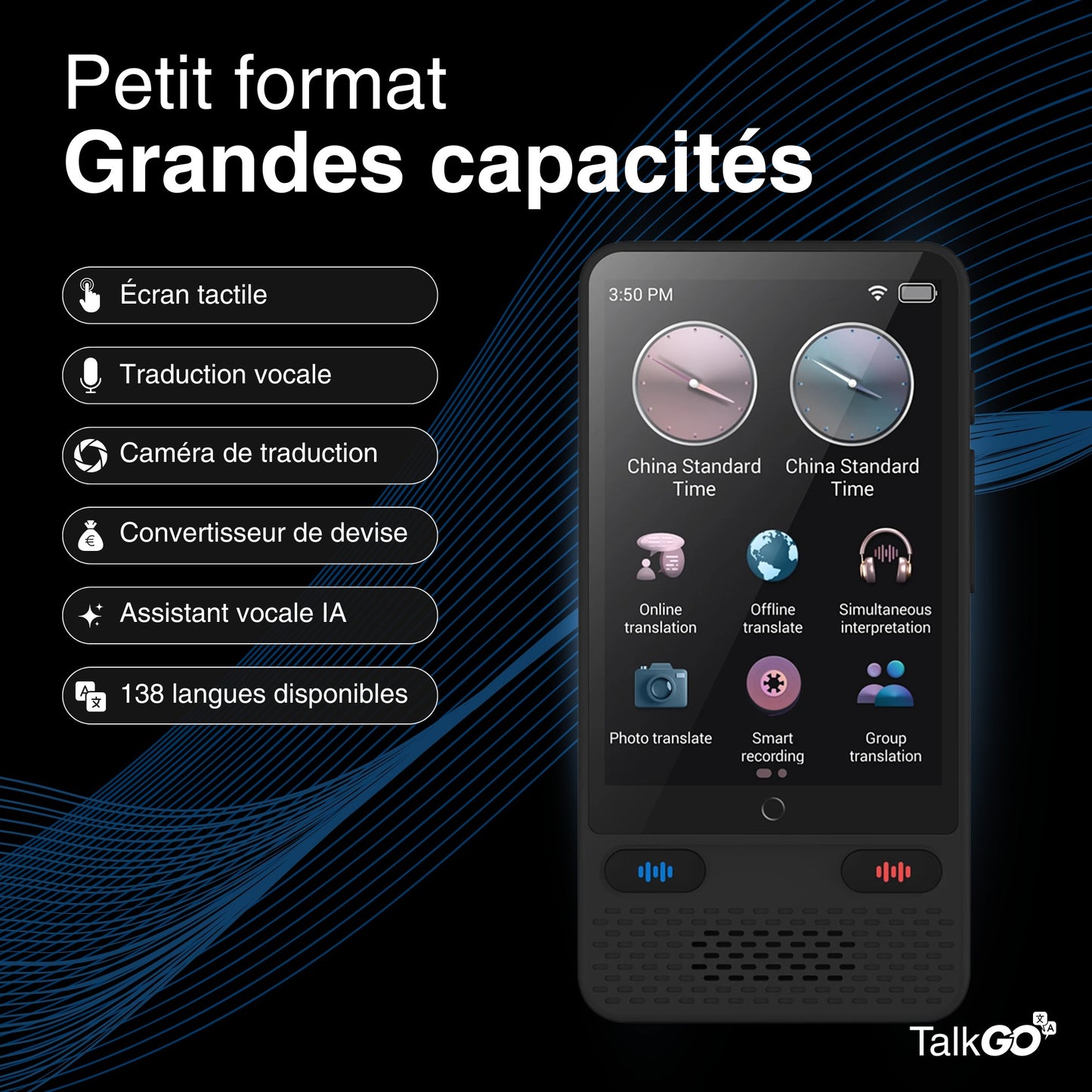 TalkGO™ | Traducteur intelligent portable